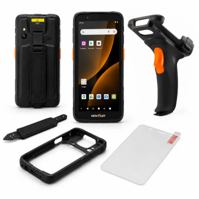 ТСД MERTECH S55 Android 13, 4GB/64GB (пист. рукоятка, чехол, стекло, ремешок)