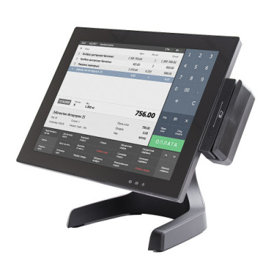 Сенсорный моноблок Poscenter POS400 (J6412, P-CAP, RAM 4Gb, SSD 128Gb, MSR) Windows